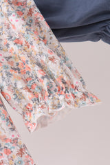 Floral smocked lace bloomer set