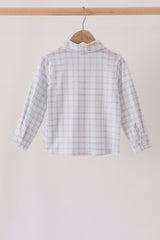 Plaid button down shirt