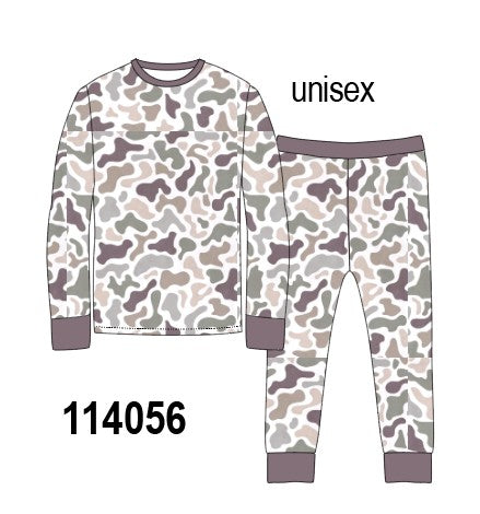 Camouflage bamboo pants set