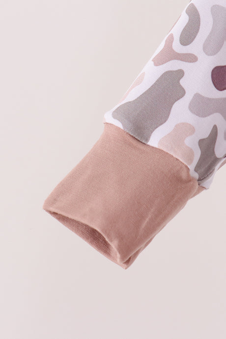 Camouflage bamboo romper