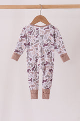 Camouflage bamboo romper