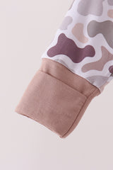 Camouflage bamboo romper