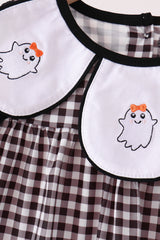 Pink Ghost Embroidery Pants Set