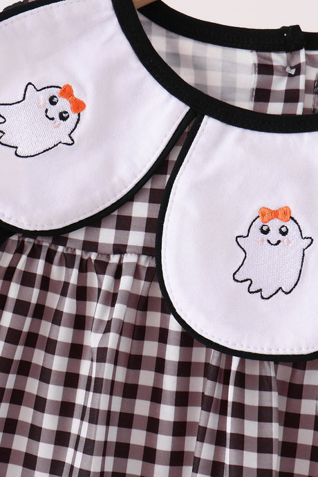 Pink Ghost Embroidery Pants Set