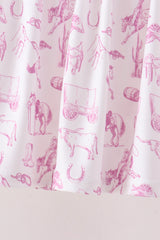 Pink Cowboy boots Smocked Bloomer Set