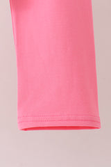 Pink Cowboy boots Smocked Pants Set
