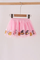 Pink candy sequin tutu skirts