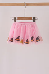 Pink candy sequin tutu skirts