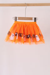 Orange spider sequin tutu skirts