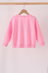 Pink football sequin mom&me top