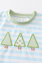 Green christmas tree boy pants set