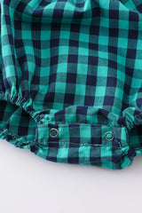 Forest plaid girl bubble