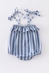 Blue stripe strap girl bubble