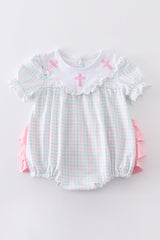 Cross embroidery girl bubble