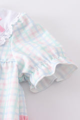 Cross embroidery girl bubble