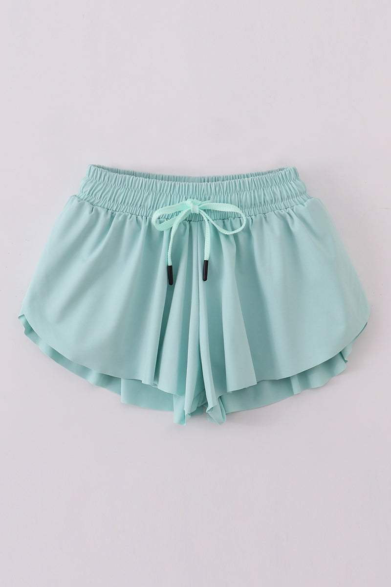 Mint girl's flowy sports shorts