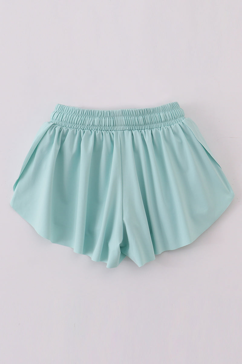 Mint girl's flowy sports shorts