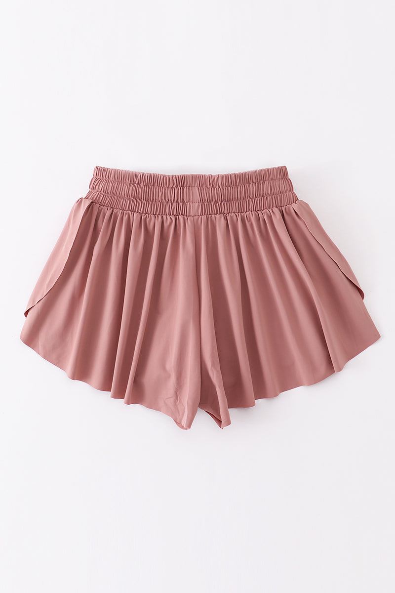 Mauve woman sports shorts