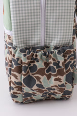 Camouflage duck print backpack