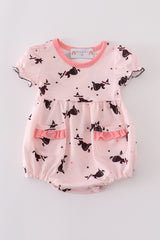 Pink bat print girl bubble