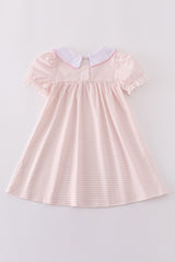 Pink stripe girl dress