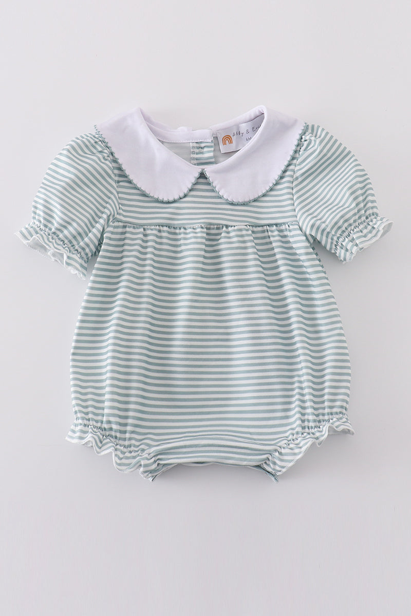 Sage stripe girl bubble