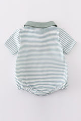 Sage stripe boy bubble