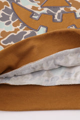 Halloween camouflage applique boy top