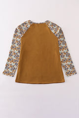 Halloween camouflage applique mom top