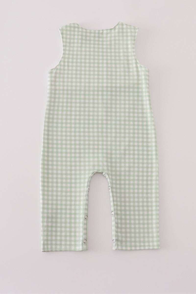Sage turkey embroidery gingham jonjon
