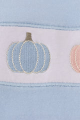 Blue embroidery top