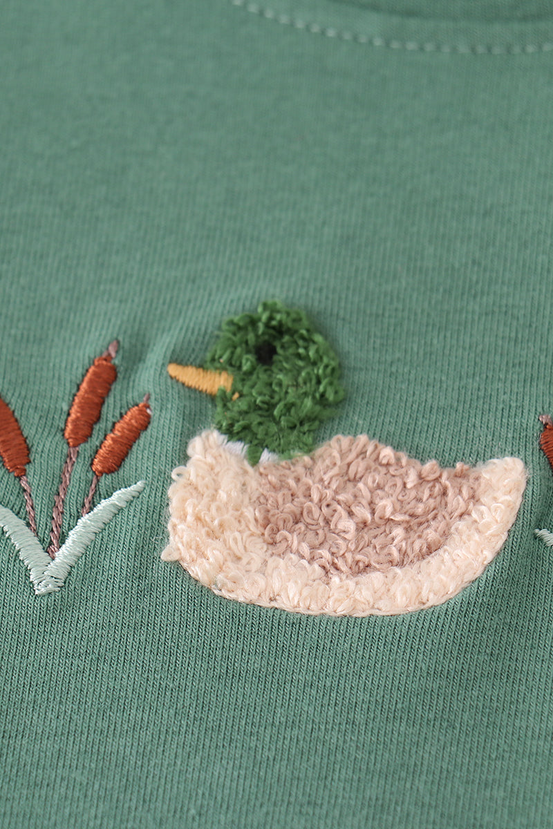 Forest duck french knot boy set