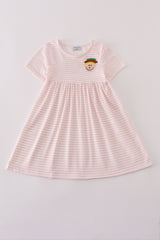 Scarecrow embroidery stripe dress