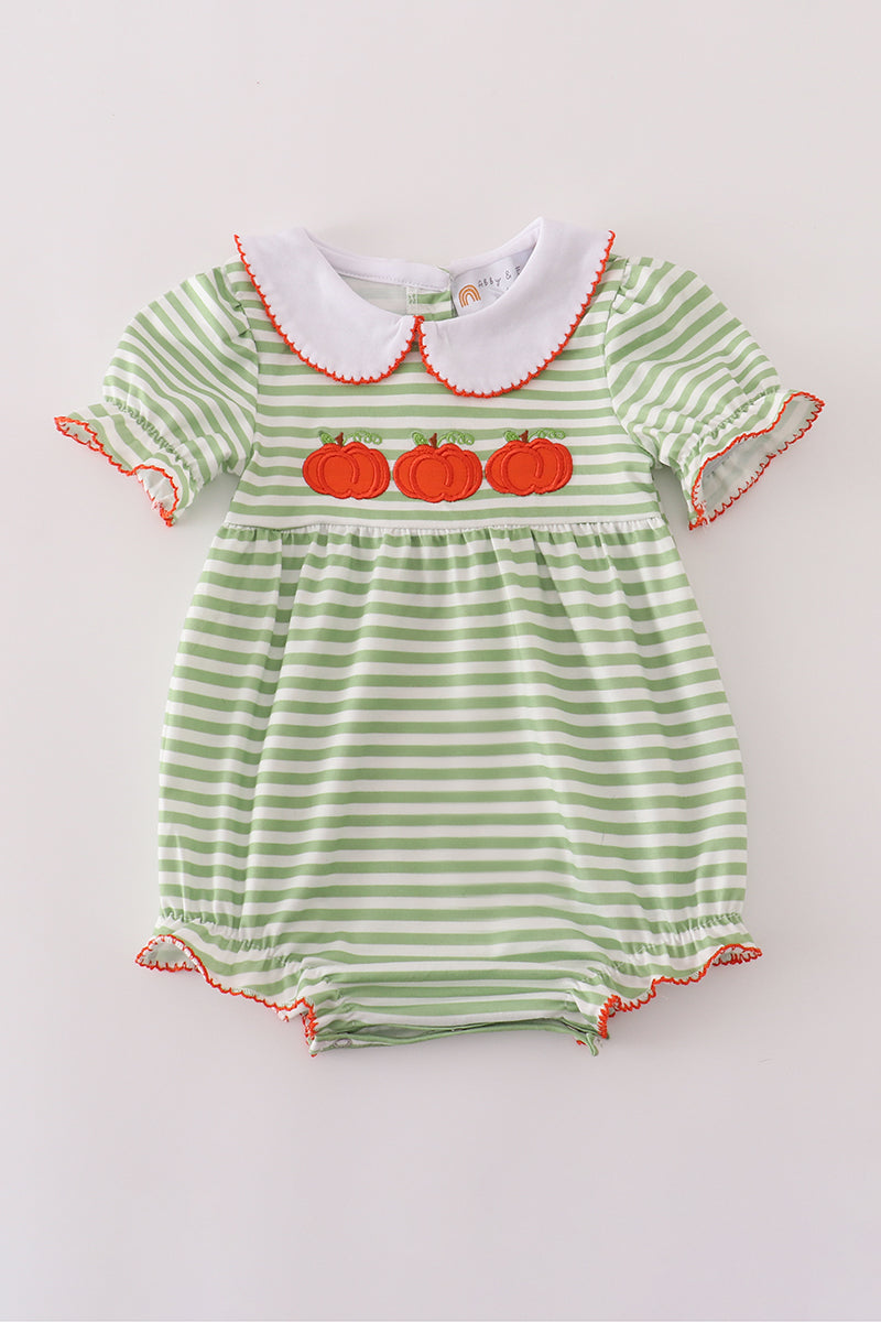 Green stripe embroidery bubble