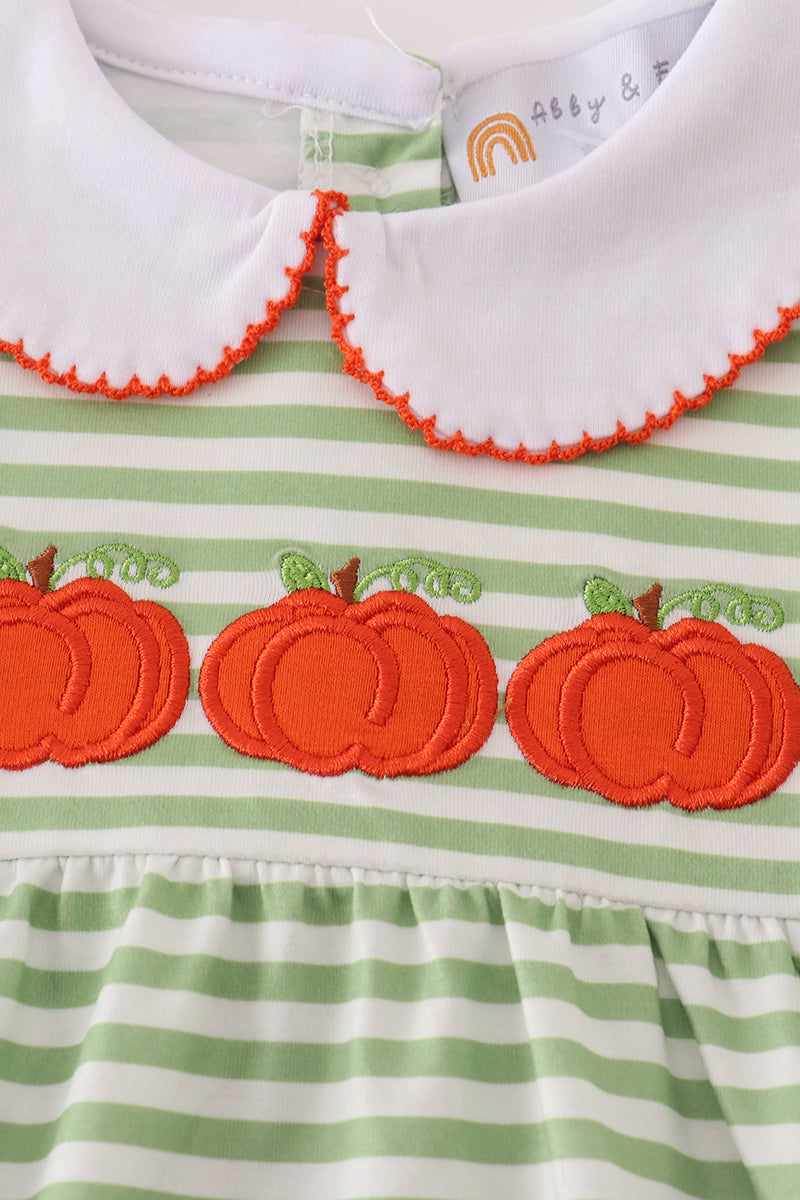 Green stripe embroidery bubble