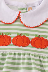 Green stripe embroidery bubble