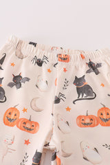 Halloween girl pajamas set