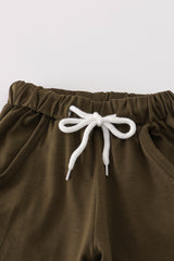 Camouflage print pants set