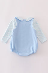 Blue halloween applique 2pc bubble set