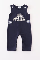 Navy nativity embroidery boy jonjon