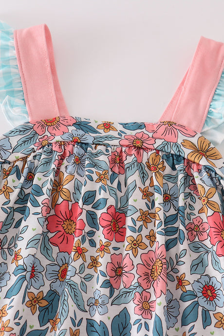 Garden blossom print girl set