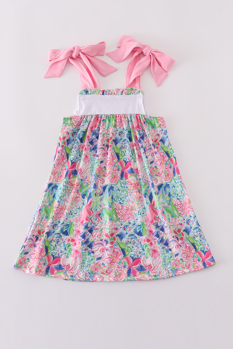 Blossom love MAMA'S GIRL embroidery dress