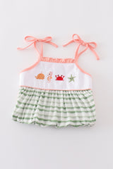 Marine creature embroidery stripe set