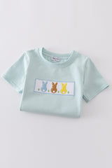 Blue bunny embroidery set