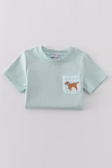 Blue puppy embroidery set