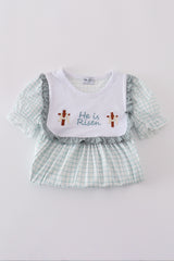 Blue he is risen embroidery set