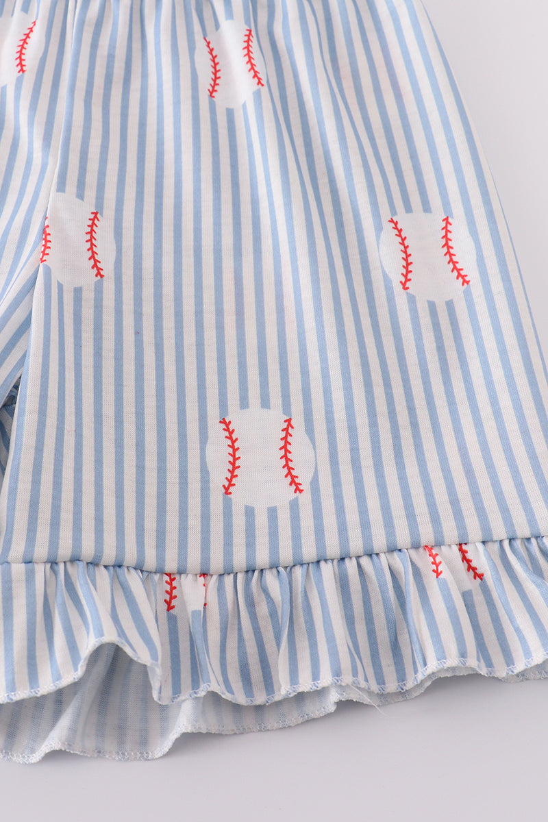 Red stripe baseball set