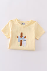 Mustard cross embroidery set