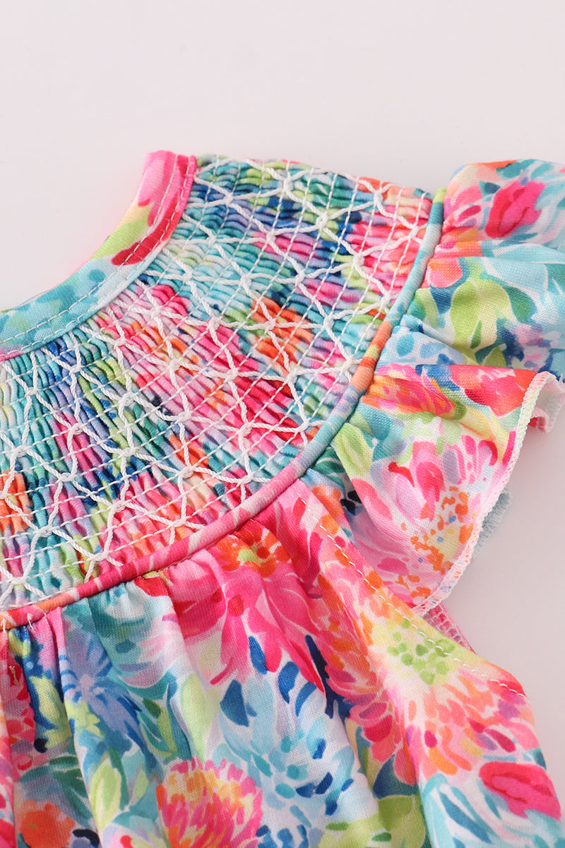 Sunshine garden smocked bubble