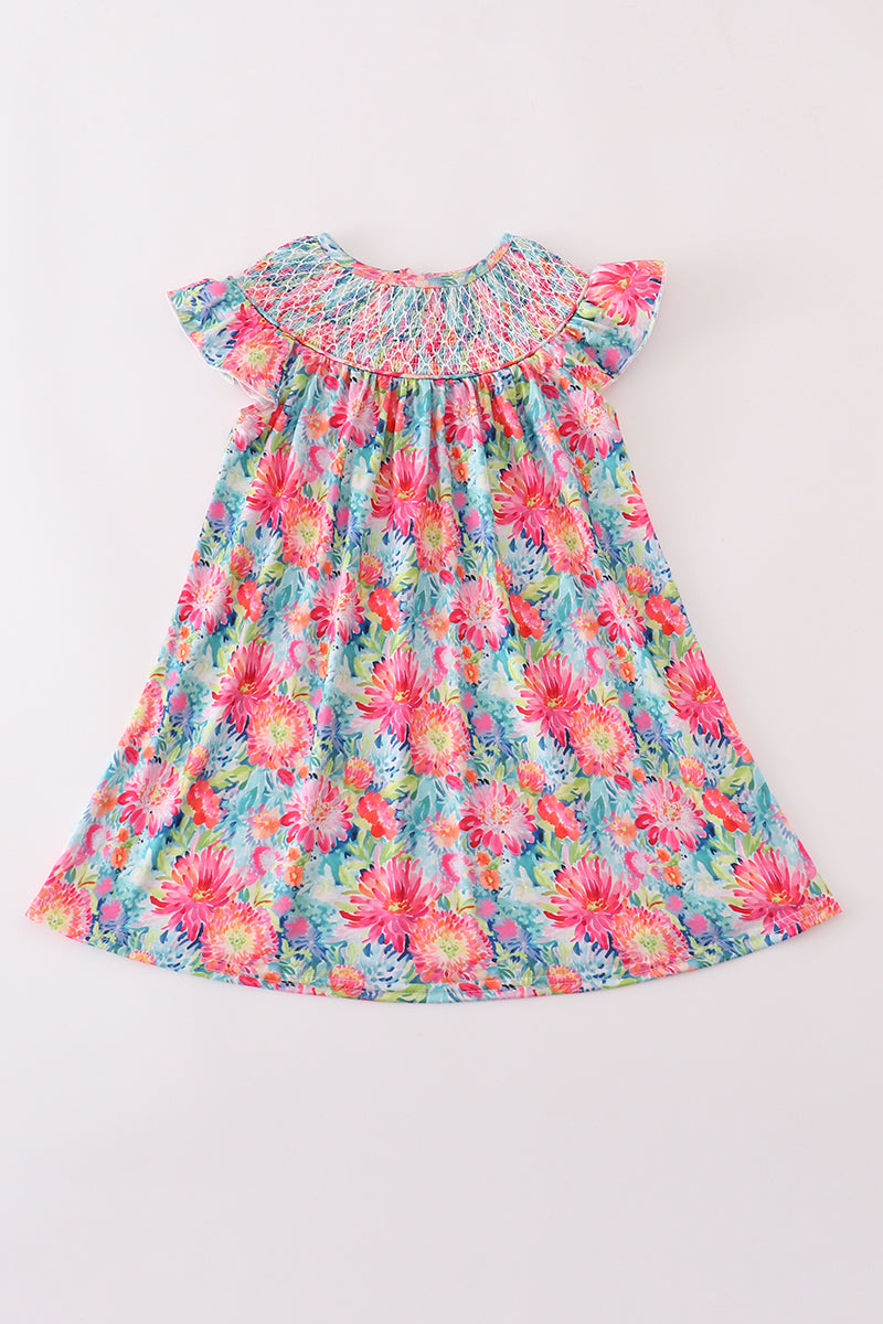 Sunshine garden smocked dress